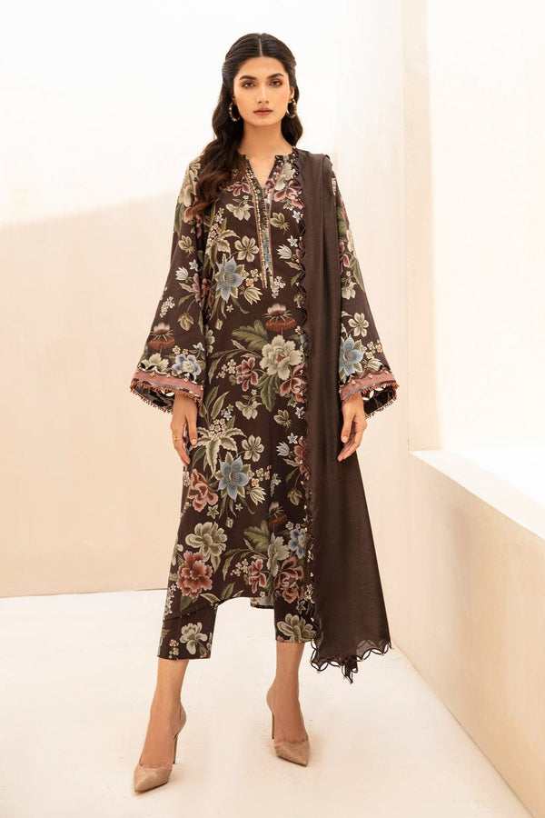 3 Piece Embroidered Lawn | B-10