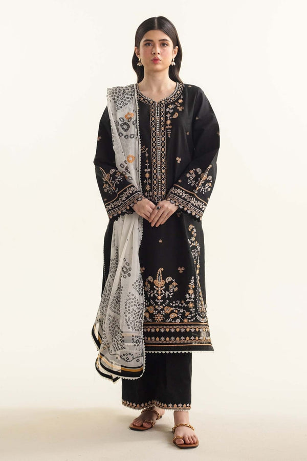 3 Piece Embroidered Lawn | ZS-07