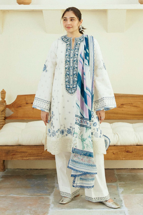 3 Piece Embroidered Lawn | ZS-06