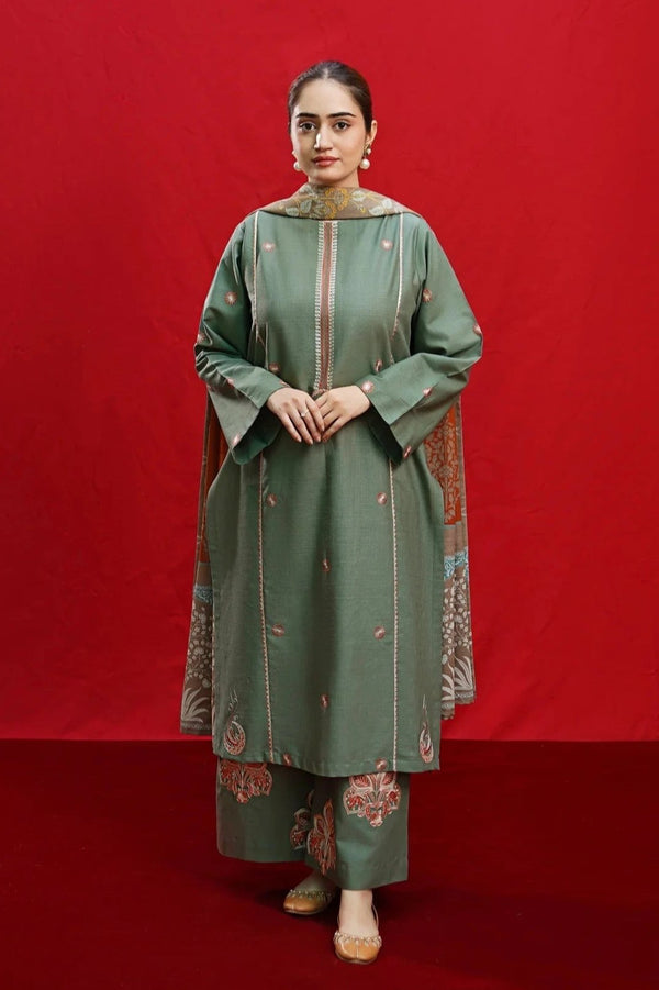 3 Piece Embroidered Lawn | ZS-03