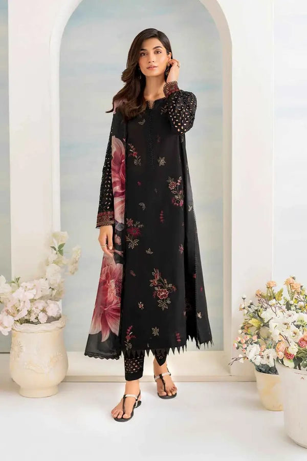 3 Piece Embroidered Lawn | I-02